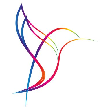 Renkli sinekkuşu, sinekkuşu, hayvan, kuş, logo, simge