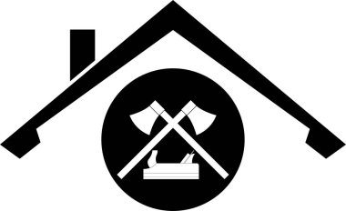Aletler, çatı, marangoz aletleri, marangoz, logo