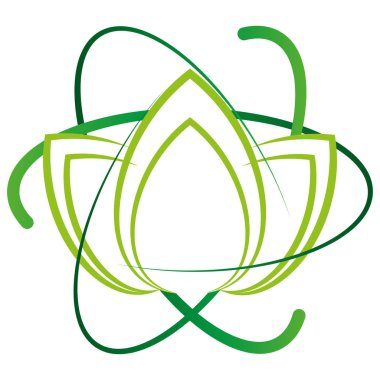 Yapraklar, bitki, naturopat, sağlık, masaj, bahçıvan, logo