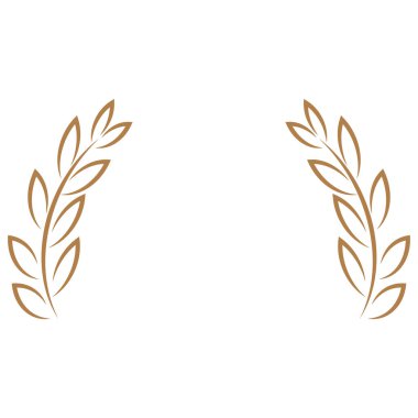 Silah, yaprak, altın, logo, arkaplan