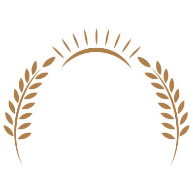 Silah, yaprak, güneş, altın, logo, arkaplan