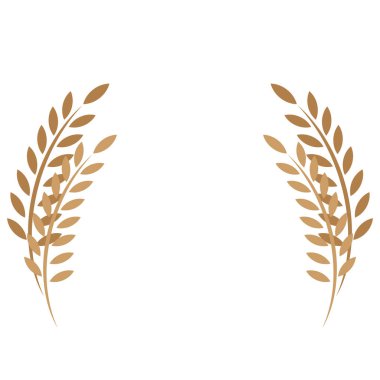 Silah, yaprak, altın, logo, arkaplan