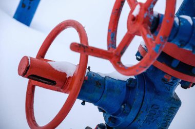 Geçen Vana. Petrol ve gaz kavramı.