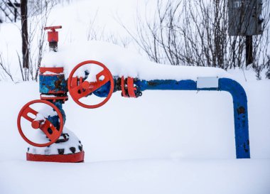 Geçen Vana. Petrol ve gaz kavramı.