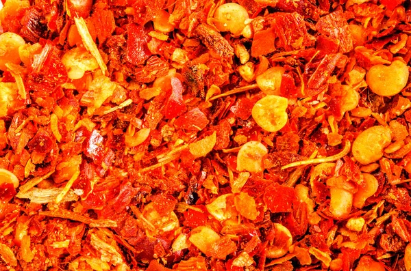 Dry crushed chili flakes — Stock Photo, Image