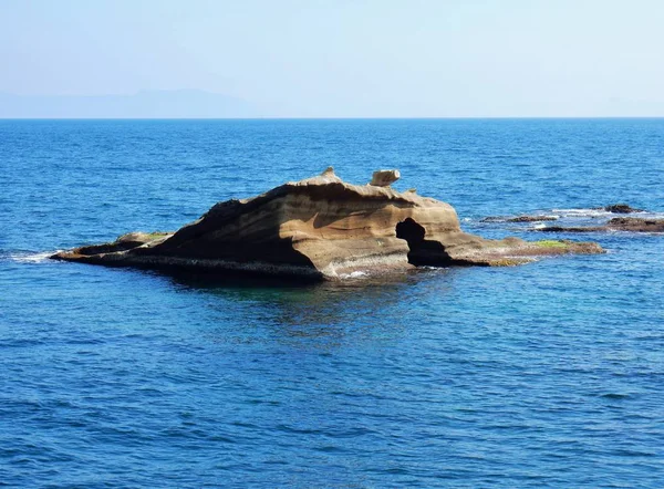 Неаполь Невеликій Скелі Tuffaceous Місті Gaiola Підводного Парк — стокове фото