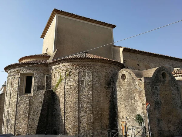 Policastro Bfencentino Salerno Campania Italy Июля 2017 Apse Cathedral Santa — стоковое фото