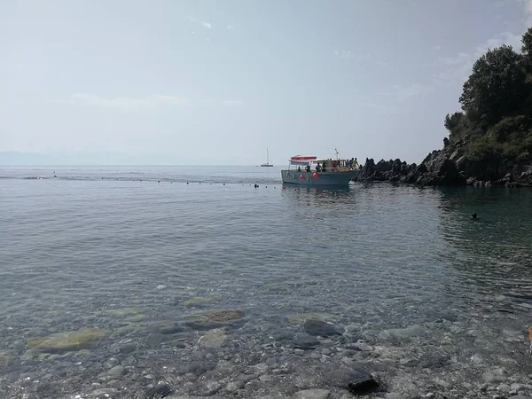 Scario Salerno Campania Italia Luglio 2017 Baia Francese Affaccia Sulla — Foto Stock