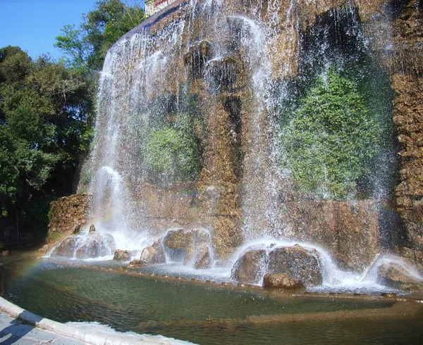 Nice Cote Azur France April 2009 Cascade Castle Grounds Located — Stock Photo, Image