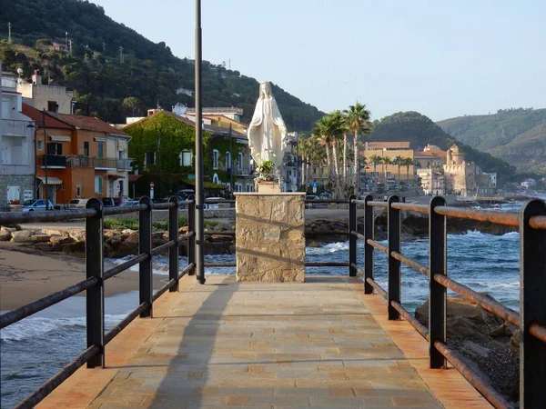 Santa Maria Castellabate Salerno Campania Itália Julho 2017 Estátua Nossa — Fotografia de Stock