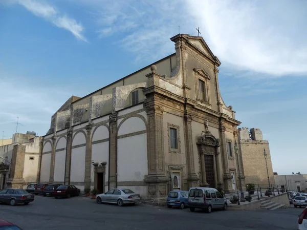 Sciacca Agrigento Sicily Italy July 2010 Church Michael Founded 1371 — стоковое фото