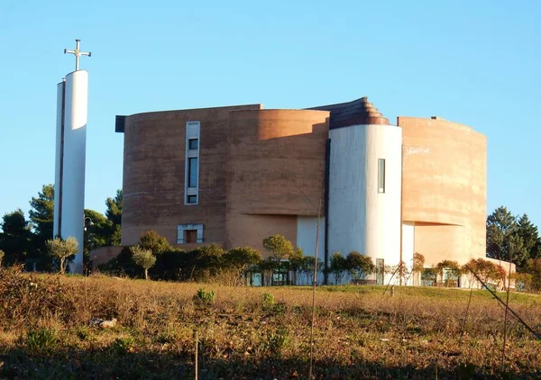 Pietrelcina Benevento Campania Itália Dezembro 2015 Nova Igreja São Pio — Fotografia de Stock
