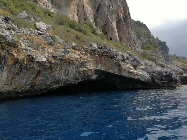 Praia Mare Cosenza Calábria Itália Junho 2017 Entrada Gruta Azul — Fotografia de Stock