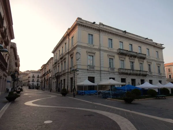 Benevento Campania Itálie Března 2016 Palazzo Bosco Lucarelli Garibaldi Průběhu — Stock fotografie