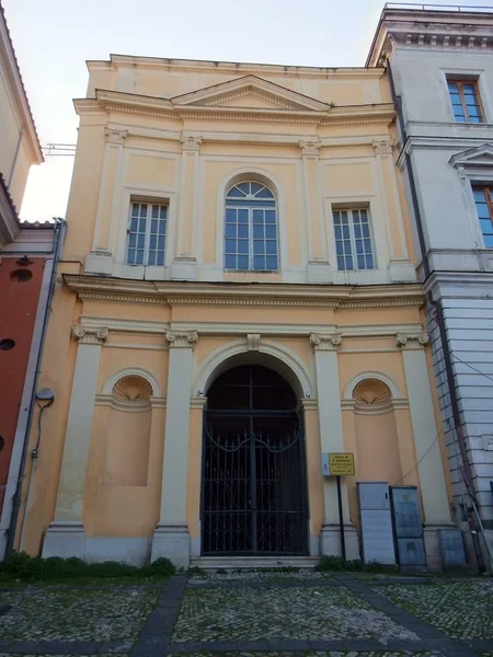 Benevento Campania Itália Março 2016 Faade Com Vista Para Piazza — Fotografia de Stock