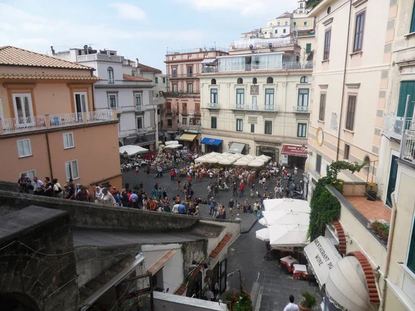 아말피 캄파니아 이탈리아 2014 계단이 대성당 — 스톡 사진