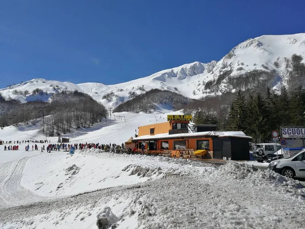 Campitello Matese San Massimo Campobasso Molise Włochy Marca 2018 Ochłoda — Zdjęcie stockowe