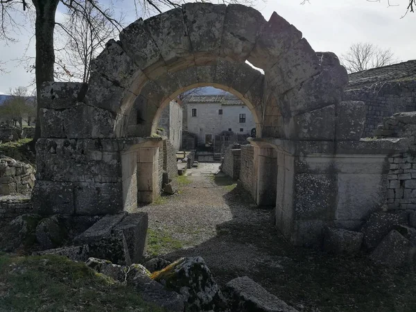 Altilia Sepino Campobasso Molise Italië Maart 2018 Galerijen Van Het — Stockfoto