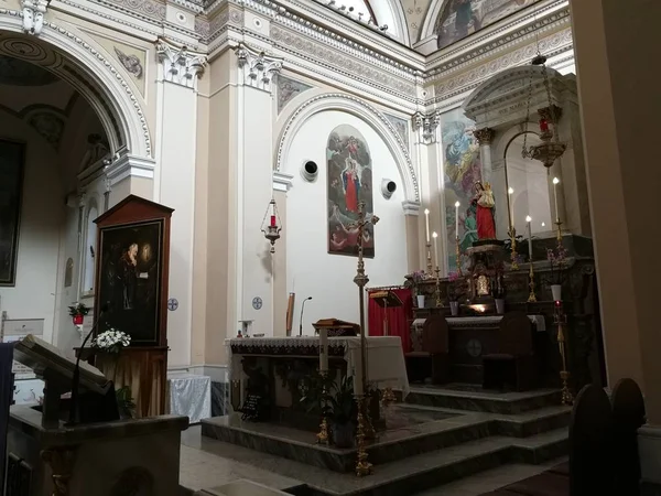 Pietrelcina Oltář Kostela Santa Maria Degli Angeli Matka Církev Diecézní — Stock fotografie