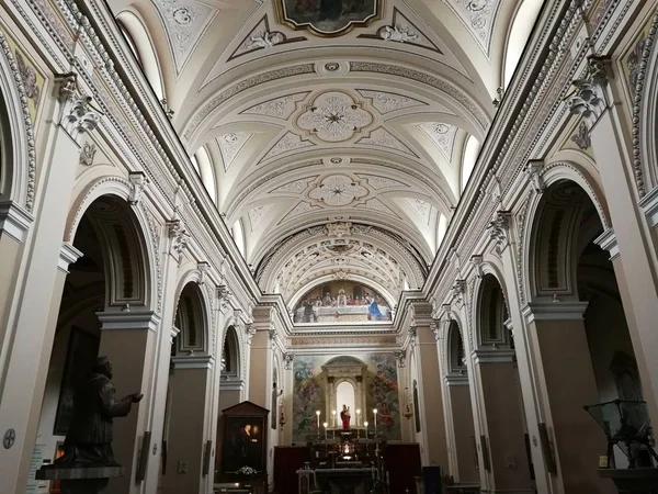 Pietrelcina Middenbeuk Van Kerk Van Santa Maria Degli Angeli Moederkerk — Stockfoto