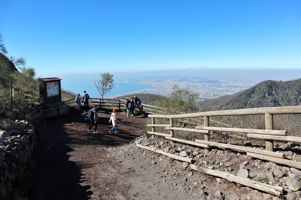 Herculaneum Campania Italy February 2020 Panorama Gran Cono Path Vesuvius — 图库照片