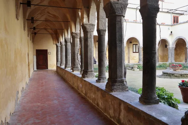 Sorrento Campania Itália Fevereiro 2020 Claustro San Francesco Século Xiv — Fotografia de Stock