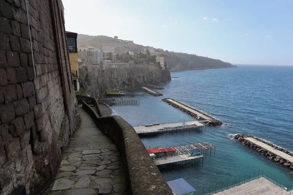 Sorrent Kampanien Italien Februar 2020 Abstieg Zum Meer Das Die — Stockfoto