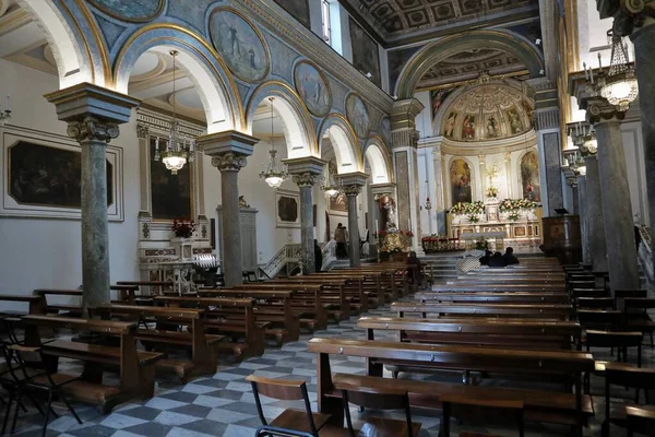 Sorrento Campania Italy February 2020 Interior Basilica Sant Antonino Abate — Stock Photo, Image
