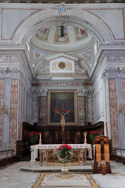 Sorrento Kampanien Italien Februari 2020 Interiören Katedralen Saints Philip Och — Stockfoto
