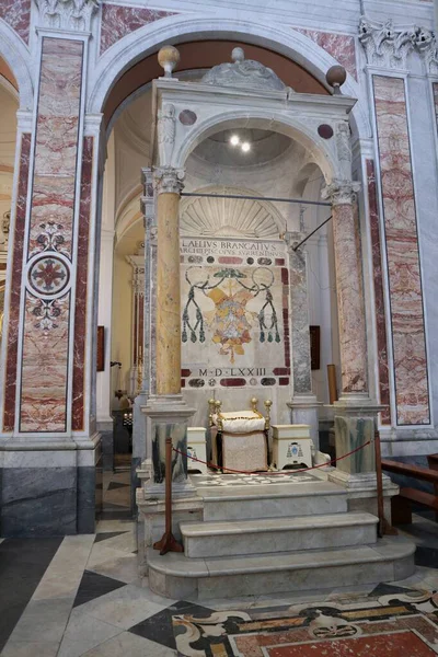 Sorrento Campania Italia Febrero 2020 Interior Catedral Los Santos Felipe — Foto de Stock