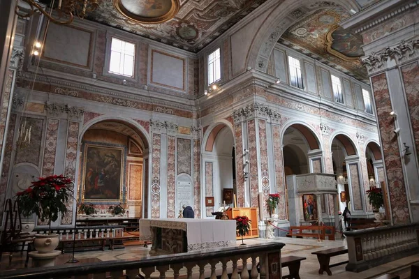 Sorrento Campania Olaszország February 2020 Interior Cathedral Saints Philip James — Stock Fotó