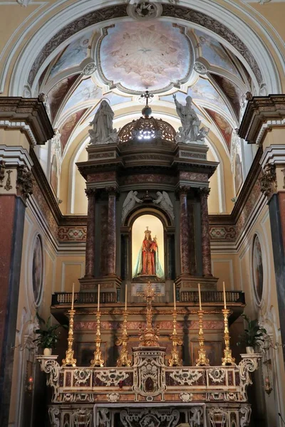 Sorrento Campania Italy February 2020 Interior Church Santissima Annunziata — Stock Photo, Image