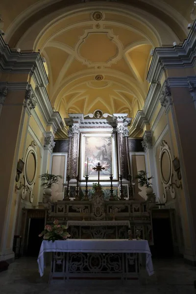 Sorrento Kampánie Itálie Února 2020 Interiér Kostela San Francesco — Stock fotografie