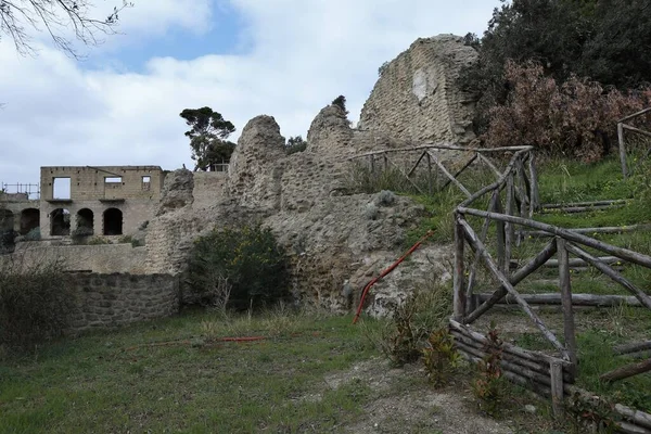Νάπολη Καμπανία Ιταλία Φεβρουαρίου 2020 Ερείπια Της Αυτοκρατορικής Έπαυλης Της — Φωτογραφία Αρχείου