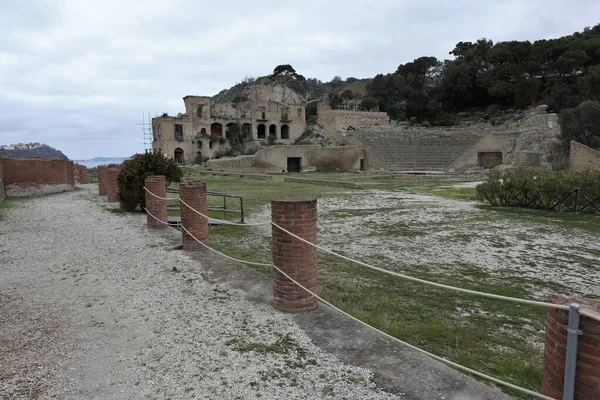 Νάπολη Καμπανία Ιταλία Φεβρουαρίου 2020 Ερείπια Της Αυτοκρατορικής Έπαυλης Της — Φωτογραφία Αρχείου