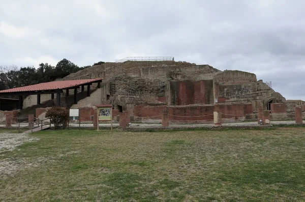 Napoli Campania Febbraio 2020 Rovine Della Villa Imperiale Del Pollione — Foto Stock