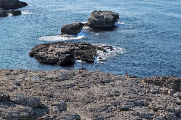 Sorrento Kampánie Itálie Února 2020 Panoramatický Výhled Trosek Římské Vily — Stock fotografie