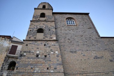 Caiazzo, Campania, İtalya - 22 Şubat 2020: San Pietro del Franco Kilisesi