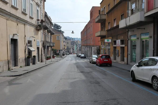 Benevento Campania Italy March 2020 Glimpse Historic Center Coronavirus Emergency — Stock Photo, Image