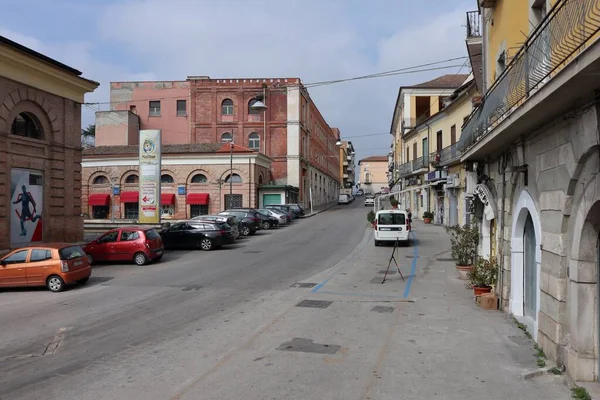 Benevento Kampánie Itálie Března 2020 Záblesk Historického Centra Během Pohotovosti — Stock fotografie