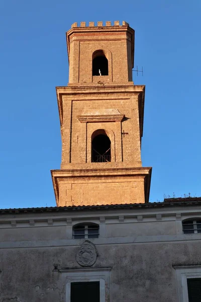 Caiazzo Campania Itália Fevereiro 2020 Catedral Santa Maria Assunta Pôr — Fotografia de Stock