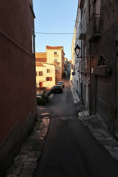 Caiazzo Campania Italia Febrero 2020 Vista Panorámica Del Pueblo Medieval — Foto de Stock