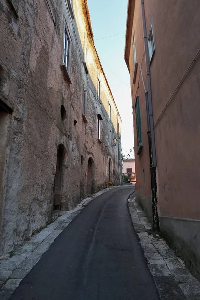 Caiazzo Campania Itália Fevereiro 2020 Vislumbre Centro Histórico — Fotografia de Stock