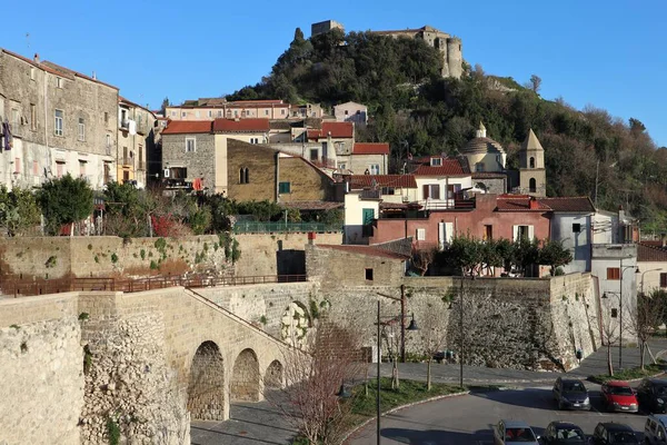 Caiazzo Campania Italia Febrero 2020 Visión Del Centro Histórico — Foto de Stock