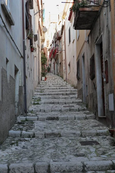 Caiazzo Campania Italia Febbraio 2020 Scorcio Del Centro Storico — Foto Stock