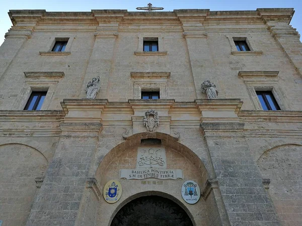 Santa Maria Leuca Lecce Puglia Itália Agosto 2019 Detalhe Basílica — Fotografia de Stock