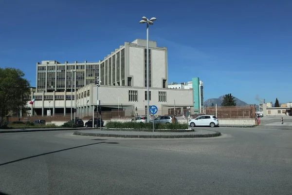 Benevento Campania Itália Abril 2020 Rua Deserta Cidade Durante Quarentena — Fotografia de Stock