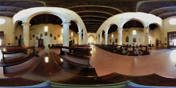 Sulmona Abruzzo Italy Березня 2019 Spherical Photo Church Santa Maria — стокове фото