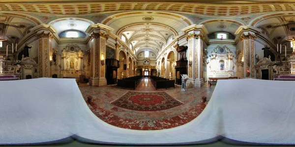 Sulmona Abruzzo Italy Березня 2019 Сферична Фотографія Церкви Святого Антоніо — стокове фото