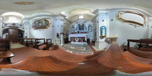 Opi Aquila Abruzja Włochy Września 2018 Zdjęcie Sferyczne Szlachetnej Kaplicy — Zdjęcie stockowe